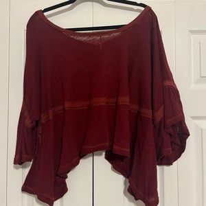 Free People Maroon Top